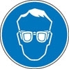 Gebotzszeichen Schutzbrille, Folie 20 cm