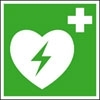 Rettungszeichen Defibrillator, Folie 20 cm